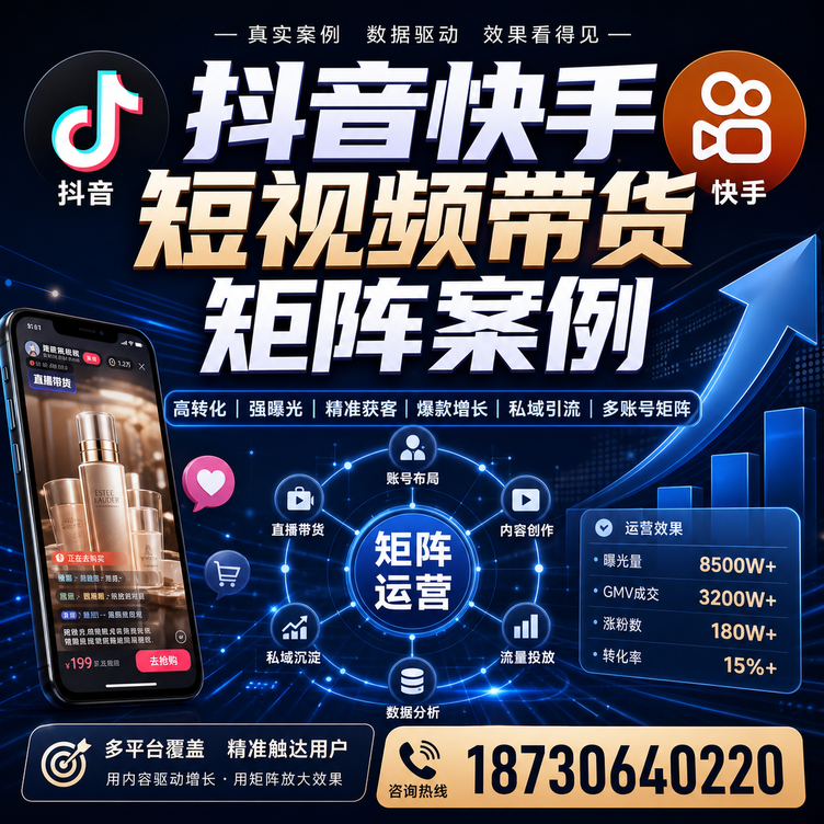 嘉峪关短视频带货团队多平台矩阵自动分发案例